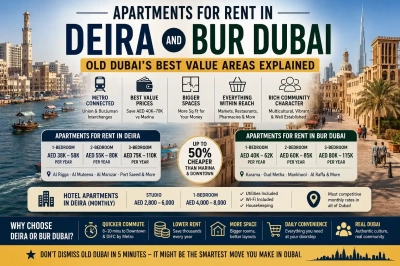 Apartments for Rent in Deira and Bur Dubai: Old Dubai's Best Value Areas Explained